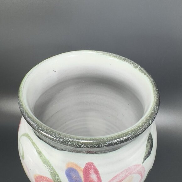 TPG T Puterbaugh Gill Folk Art Pottery RedWare Vase Vessel Hand Made Ceramic VTG - Picture 8 of 14